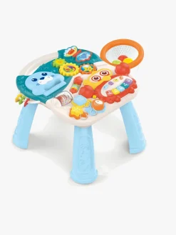 Babylegetøj|CloudberryCastle Cloudberry Castle 2-i-1 Gåvogn med Aktivitetsbord, Blå Flerfarvet