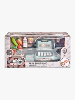 Rolleleg|CloudberryCastle Cloudberry Castle Kasseapparat med Lyd, Grøn Lyserød/Blå