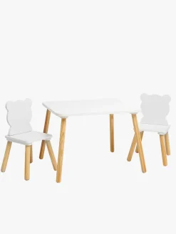 Børnemøbler|CloudberryCastle Cloudberry Castle WOODY Bord & Stole, Hvid
