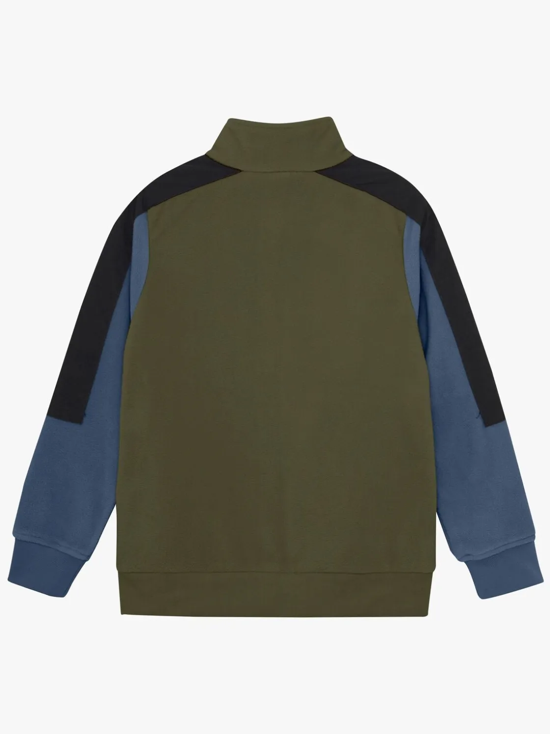 Fleecetøj|ColorKids Color Kids Fleecetrøje, Grape Leaf Grøn/Blå/Sort