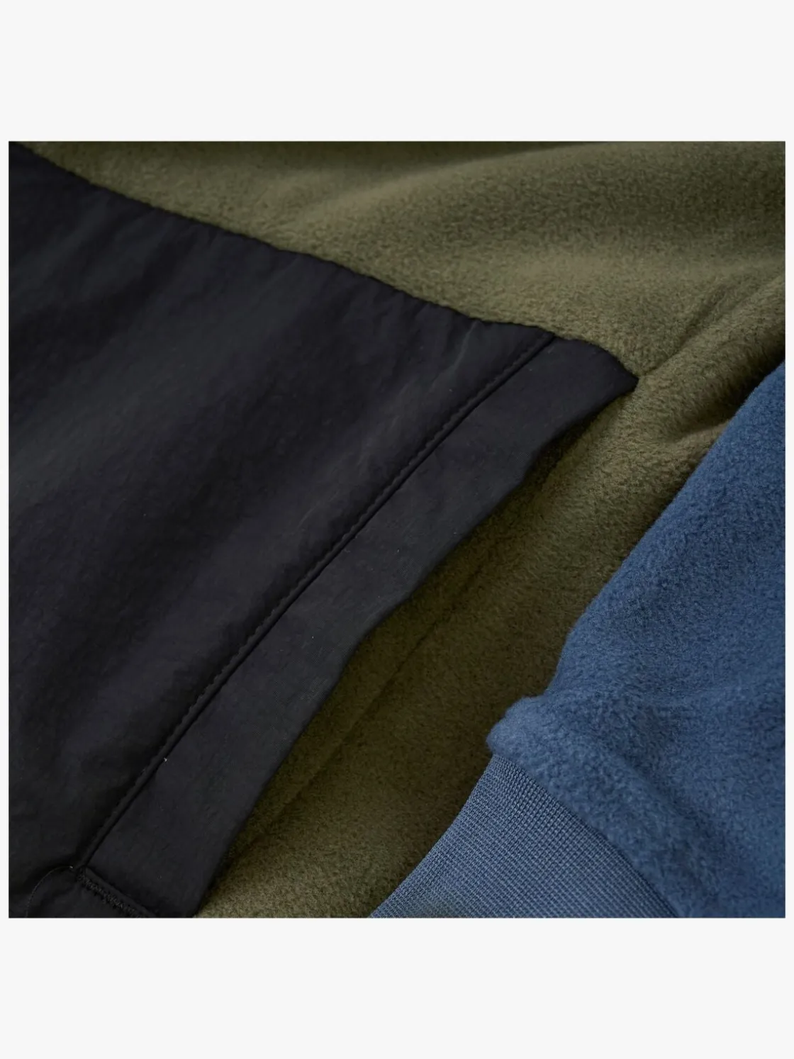 Fleecetøj|ColorKids Color Kids Fleecetrøje, Grape Leaf Grøn/Blå/Sort