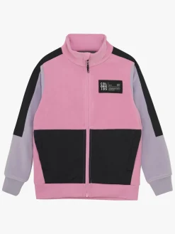 Fleecetøj|ColorKids Color Kids Fleecetrøje, Lilac Chiffon Lyserød/Lilla/Sort