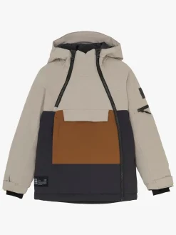 Vintertøj|ColorKids Color Kids Skijakke, Pure Cashmere Brun/Beige/Sort