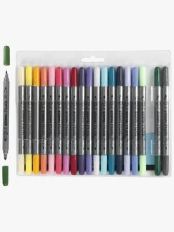 Colortime Kreativt Legetøj-Tekstil Dobbeltusser Kompletterende Farver 20 stk.