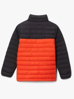 Overtøj|Columbia Powder Lite Dynejakke, Shark/Red Quar Rød/Sort