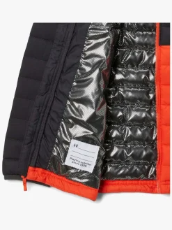 Overtøj|Columbia Powder Lite Dynejakke, Shark/Red Quar Rød/Sort