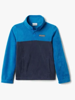 Fleecetøj|Columbia Steens Snap Fleecetrøje, Collegiate Navy Blå