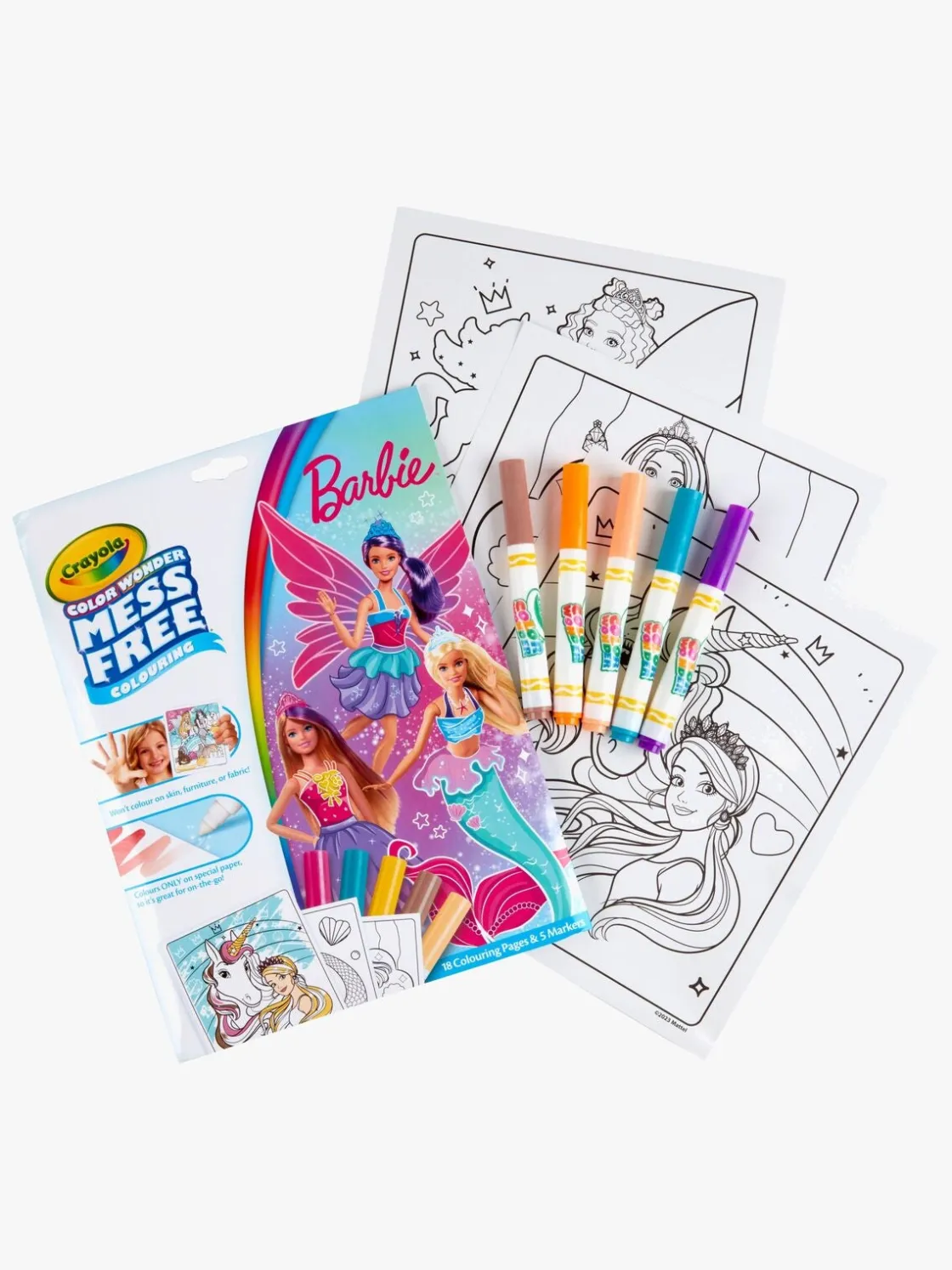 Kreativt Legetøj|Crayola Barbie Color Wonder Malesæt