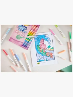 Kreativt Legetøj|Crayola Super Tips Fiberpenne Pastel 20-pak
