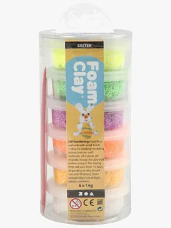Kreativt Legetøj|CreativCompany Creativ Company Foam Clay Spring Lufttørrende Ler 6-pak