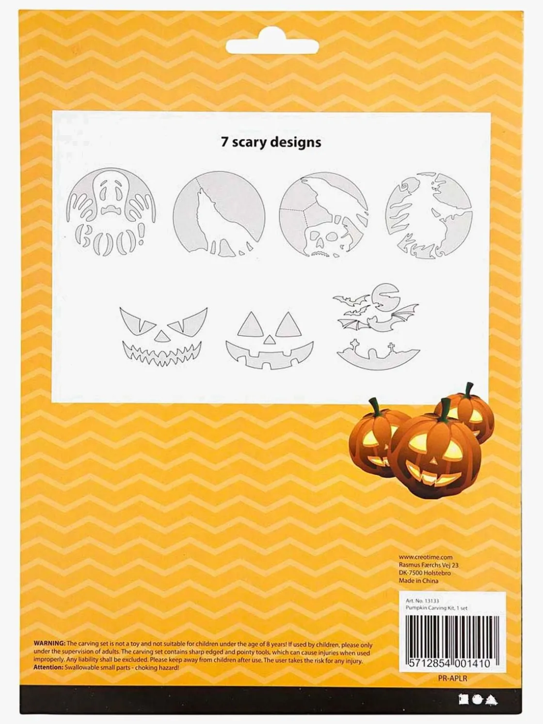 Kreativt Legetøj|CreativCompany Creativ Company Halloween Græskar Skæresæt