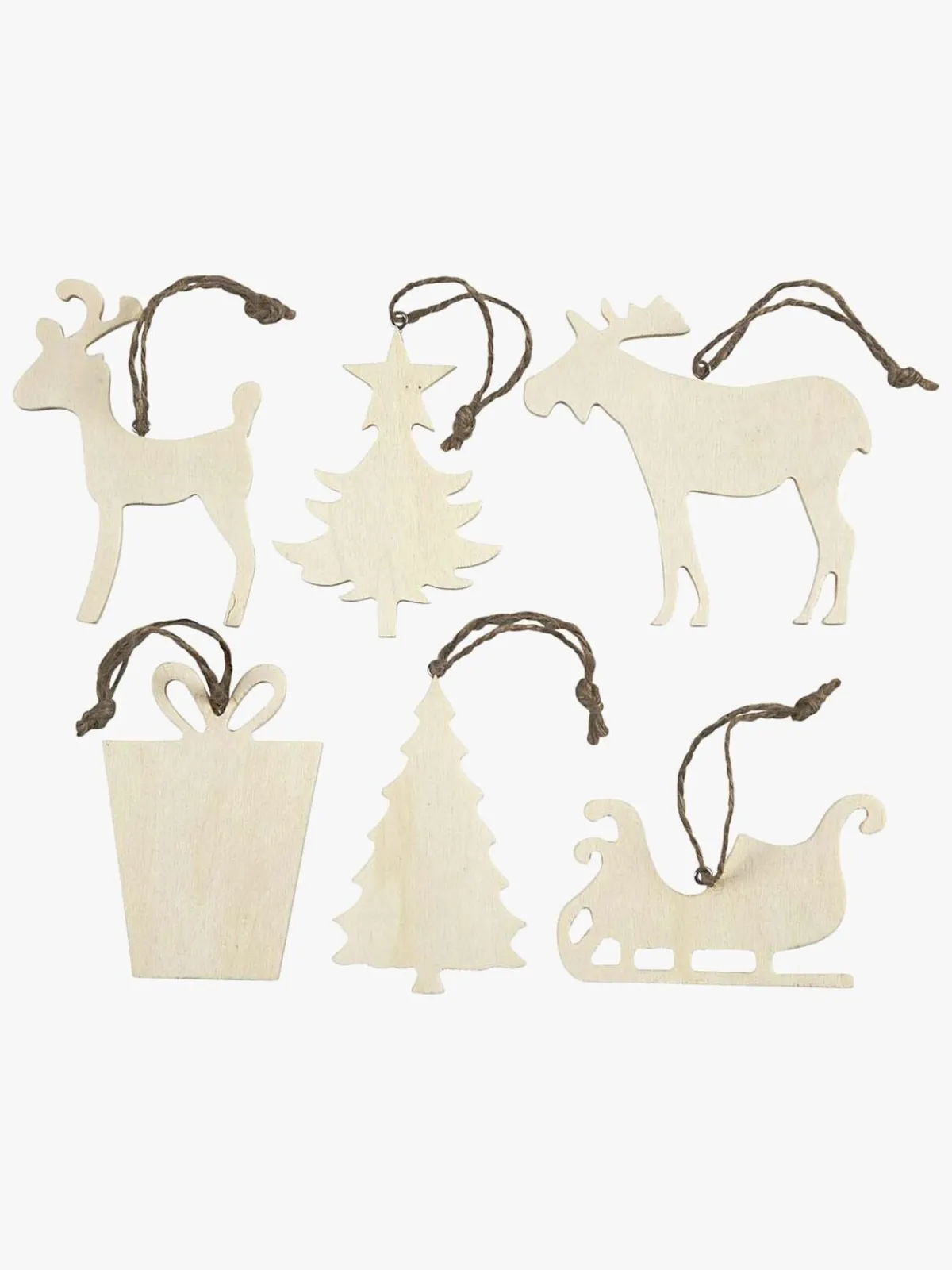 CreativCompany Kreativt Legetøj-Creativ Company Kreasæt Julepynt 6-pak