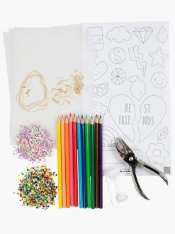 CreativCompany Kreativt Legetøj-Creativ Company  Krympeplast DIY Sæt Øreringe og Halskæder