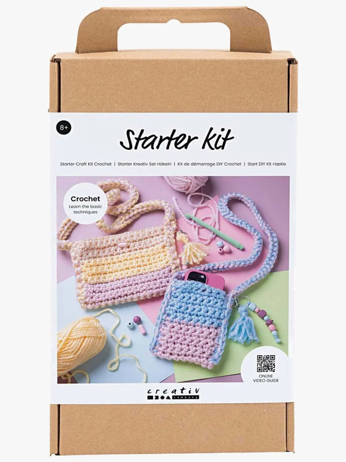 Kreativt Legetøj|CreativCompany Creativ Company Startkit DIY-sæt Hækling Tasker