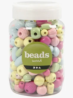 Kreativt Legetøj|CreativCompany Creativ Company Træperler 400 Ml, Flerfarvede
