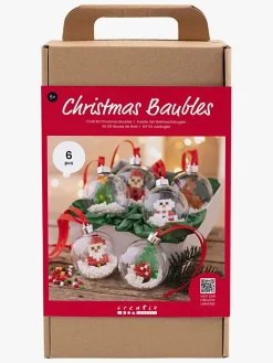 Kreativt Legetøj|Creotime DIY Sæt Julekugler Perler