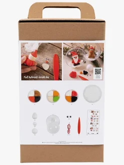 Kreativt Legetøj|Creotime DIY Sæt Julekugler Lufttørrende Ler