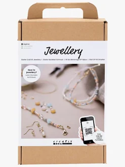 Kreativt Legetøj|Creotime DIY-startsæt Smykker Klassiske Perler