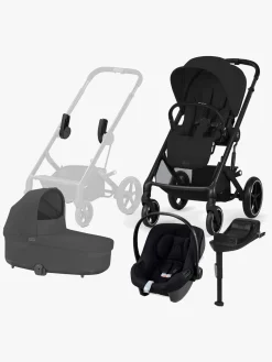 Cybex Duo- & Kombivogne-BALIOS S Lux Duovogn inkl. Aton B2 & Base, Moon Black
