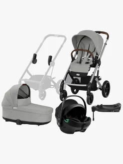 Cybex Duo- & Kombivogne-BALIOS S Lux Duovogn inkl. Axkid GOKID Babyautostol & Base, Stone Grey