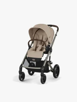 Duo- & Kombivogne|Cybex BALIOS S Lux Duovogn inkl. Beemoo Route i-Size & Base, Almond Beige/Black Stone