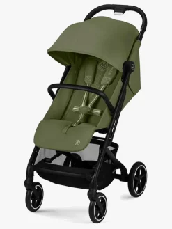 Rejseklapvogne|Cybex Beezy Klapvogn, Black/Moss Green Grøn