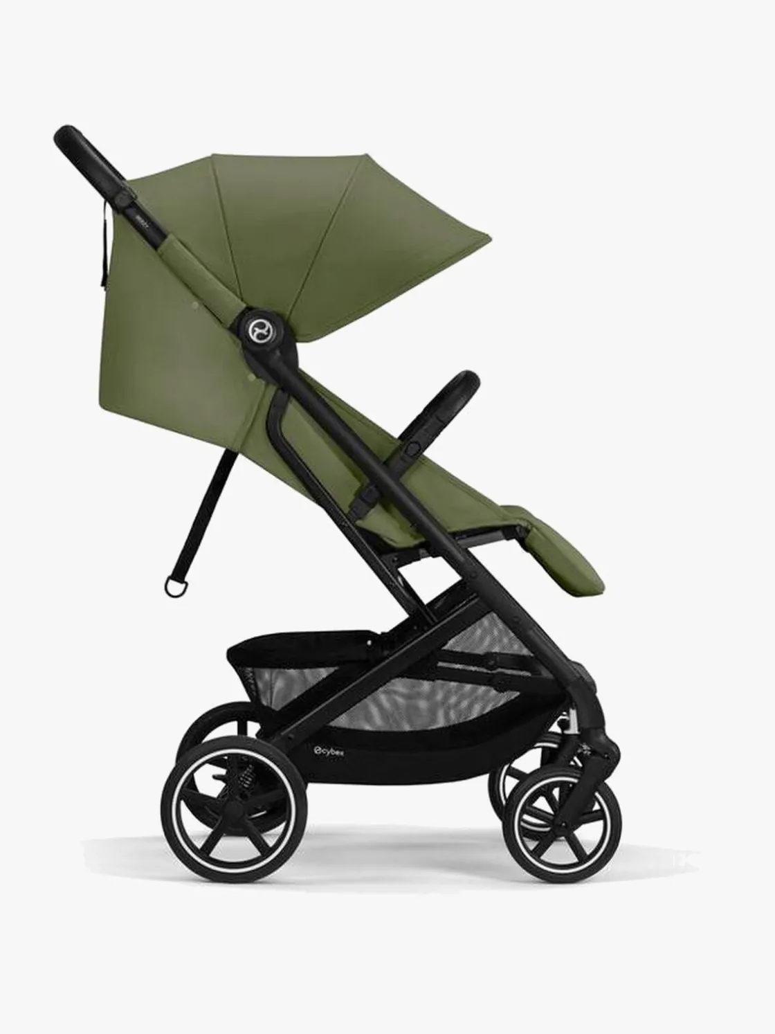 Rejseklapvogne|Cybex Beezy Klapvogn, Black/Moss Green Grøn