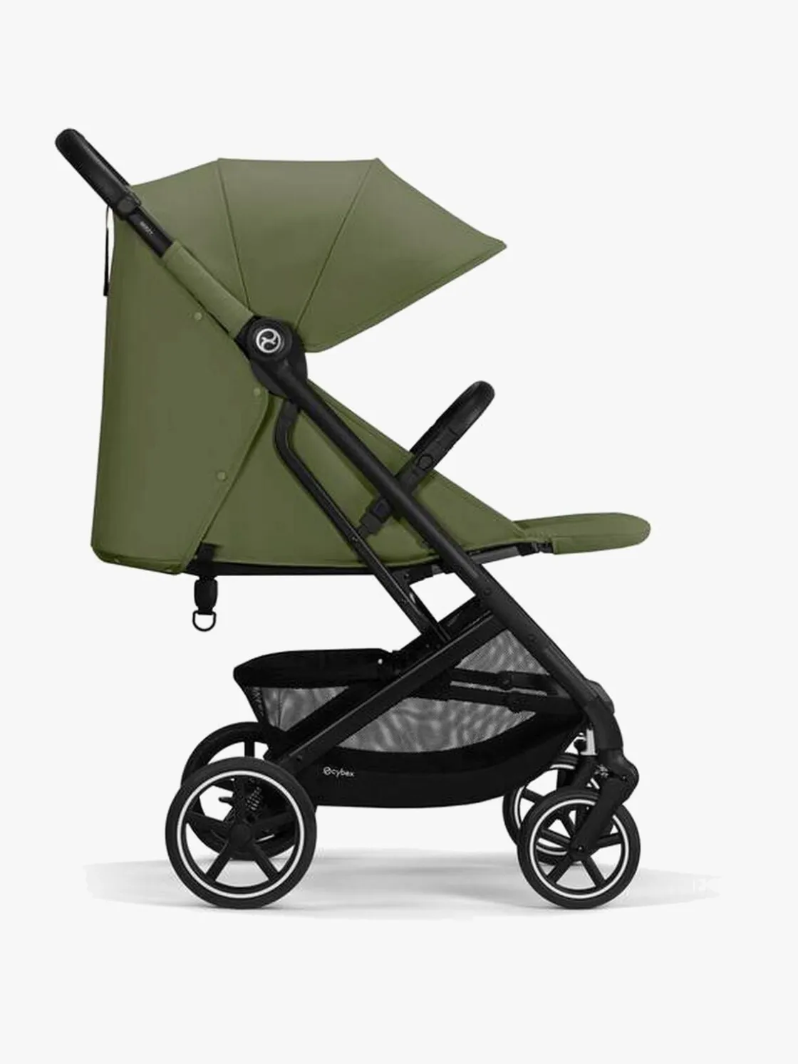 Rejseklapvogne|Cybex Beezy Klapvogn, Black/Moss Green Grøn