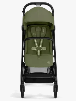 Rejseklapvogne|Cybex Beezy Klapvogn, Black/Moss Green Grøn