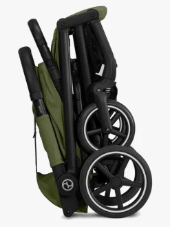 Rejseklapvogne|Cybex Beezy Klapvogn, Black/Moss Green Grøn