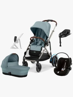 Cybex Duo- & Kombivogne-e-GAZELLE S Duovogn inkl. Cloud G i-Size Plus & Base, Stormy Blue