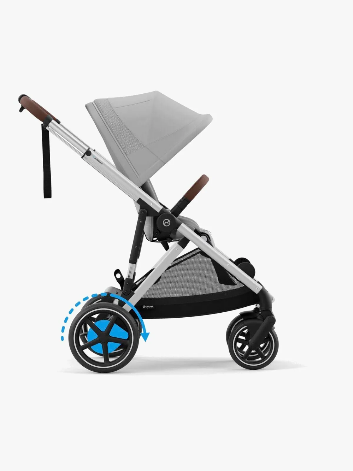 Klapvogne|Cybex e-GAZELLE S Klapvogn, Stone Grey/Silver