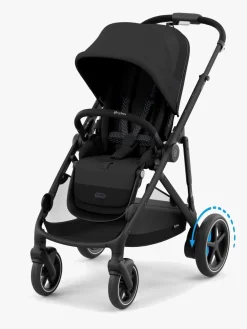 Klapvogne|Cybex e-GAZELLE S Klapvogn, Moon Black/Black