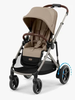 Cybex Klapvogne-e-GAZELLE S Klapvogn, Almond Beige/Taupe