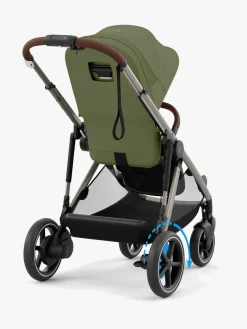 Klapvogne|Cybex e-GAZELLE S Klapvogn, Taupe/Moss Green Grøn