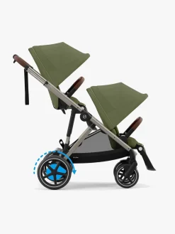 Klapvogne|Cybex e-GAZELLE S Klapvogn, Taupe/Moss Green Grøn