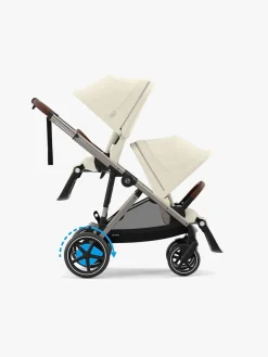 Søskendevogne|Cybex e-Gazelle S Søskendevogn, Seashelle Beige/Taupe