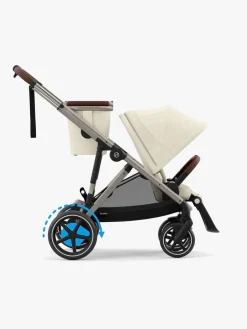 Søskendevogne|Cybex e-Gazelle S Søskendevogn, Seashelle Beige/Taupe