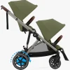 Søskendevogne|Cybex e-Gazelle S Søskendevogn, Moss Green/Taupe