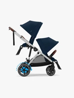 Cybex Søskendevogne-e-Gazelle S Søskendevogn, Ocean Blue/Silver