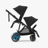 Søskendevogne|Cybex e-Gazelle S Søskendevogn, Moon Black/Black