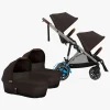 Vognpakker|Cybex e-Gazelle S Tvillingevogn, Chocolate Brown/Taupe