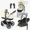 Vognpakker|Cybex EOS Lux Duovogn inkl. Maxi-Cosi CabrioFix i-Size Autostol Baby & Base, Taupe/Seashell Beige