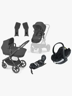 Autostolspakker|Cybex EOS Lux Duovogn inkl. BeSafe iZi Go Modular X2 i-Size Autostol Baby & Base, Black/Moon Black