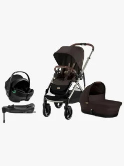 Cybex Vognpakker-GAZELLE S Duovogn inkl. Axkid GOKID Autostol Baby & Base, Chocolate Brown