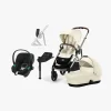 Autostolspakker|Cybex GAZELLE S Duovogn inkl. Aton B2 i-Size Autostol Baby inkl. Base, Seashell Beige/Taupe