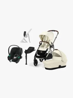 Autostolspakker|Cybex GAZELLE S Duovogn inkl. Aton B2 i-Size Autostol Baby inkl. Base, Seashell Beige/Taupe