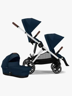 Cybex Søskendevogne-GAZELLE S Søskendevogn, Ocean Blue/Silver