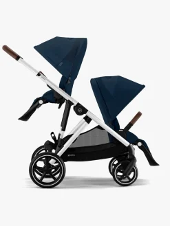Cybex Tvillingevogne-GAZELLE S Tvillingevogn, Ocean Blue/Silver