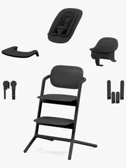 Cybex Højstole & Tilbehør-Lemo 4-in-1 Højstol inkl. Skråstol, Babysæt og Bakke, Stunning Black